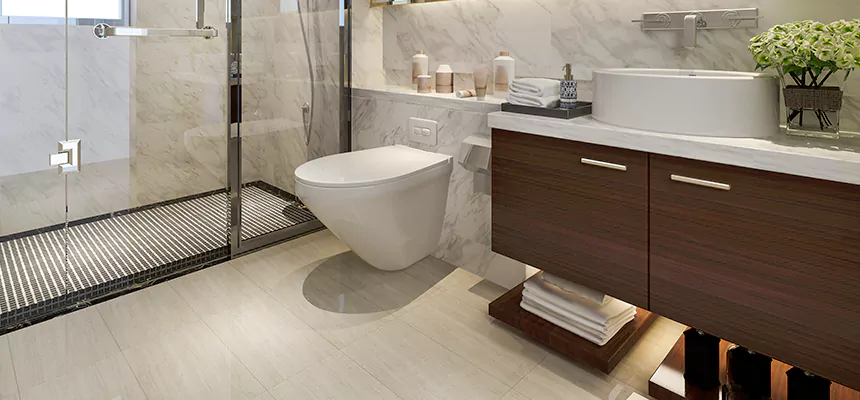 Burst Pipe Bathroom Cleanup in Farmington